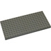 LEGO Light Gray Brick 10 x 20 without Bottom Tubes, with &#039;+&#039; Cross Support