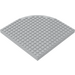 LEGO Light Gray Brick 16 x 16 Round Corner (33230)