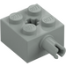 LEGO Light Gray Brick 2 x 2 with Pin and Axlehole (6232 / 42929)