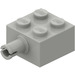 LEGO Gris clair Brique 2 x 2 avec Épingle et sans trou d&#039;essieu (4730)