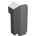 LEGO Light Gray Brick 2 x 2 x 3.3 Octagonal Corner (6043)