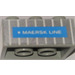 LEGO Lichtgrijs Steen 2 x 3 met Maersk Line Container Sticker (3002)