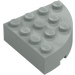 LEGO Light Gray Brick 4 x 4 Round Corner (2577)