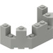 LEGO Gris clair Brique 4 x 8 x 2.3 Turret Haut (6066)