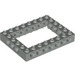 LEGO Hellgrau Backstein 6 x 8 mit Open Center 4 x 6 (1680 / 32532)