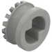 LEGO Light Gray Bushing Half with Teeth Type 2 (6577)