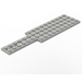 LEGO Light Gray Car Base 4 x 16 with Hole and Steering Gear Slot