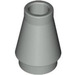 LEGO Light Gray Cone 1 x 1 without Top Groove (4589 / 6188)