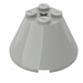 LEGO Light Gray Cone 4 x 4 x 2 with Axle Hole (3943)
