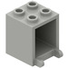 LEGO Hellgrau Container 2 x 2 x 2 mit versenkten Bolzen (4345 / 30060)