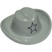 LEGO Grigio chiaro Cowboy Cappello con Argento Stella (3629 / 82650)