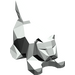 LEGO Light Gray Crouching Cat (6251)