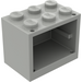 LEGO Light Gray Cupboard 2 x 3 x 2 with Solid Studs (4532)