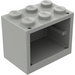 LEGO Hellgrau Schrank 2 x 3 x 2 mit festen Bolzen (4532)
