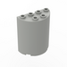 LEGO Light Gray Cylinder 2 x 4 x 4 Half (6218 / 20430)