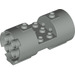 LEGO Gris clair Cylindre 3 x 6 x 2.7 Horizontal Goujons à centre creux (30360)