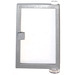 LEGO Light Gray Door 1 x 4 x 5 Right with Transparent Glass (73194)