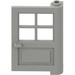 LEGO Light Gray Door 1 x 4 x 5 with 4 Panes with 2 Points on Pivot (3861)