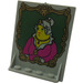 LEGO Light Gray Door 2 x 8 x 6 Revolving with Shelf Supports with Lady with Purple Robe in Frame (40249 / 40485)