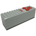 LEGO Hellgrau Electric 9V Battery Box 4 x 14 x 4 mit Dark Grau Base (2847 / 74650)