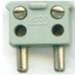 LEGO Light Gray Electric Connector Male with 2 Pins
