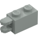 LEGO Light Gray Hinge Brick 1 x 2 Locking with Dual Finger on End Horizontal (30540 / 54672)