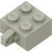 LEGO Lichtgrijs Scharnier Steen 2 x 2 Vergrendelings met 1 Finger Verticaal (geen asgat) (30389)