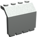 LEGO Light Gray Hinge Panel 2 x 4 x 3.3 (2582)
