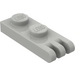 LEGO Light Gray Hinge Plate 1 x 2 with 3 Stubs and Solid Studs