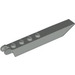 LEGO Light Gray Hinge Plate 1 x 8 with Angled Side Extensions (Round Plate Underneath) (14137 / 30407)