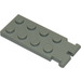 LEGO Lys grå Hengsel Plate 2 x 4 med Graveskuffe Holder (3315)