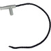 LEGO Light Gray Hose Nozzle with 13L Black String (73180)