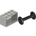 LEGO Light Gray Hose Reel 2 x 4 x 2 Holder with Spool