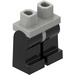 LEGO Hellgrau Minifigure Hüften mit Schwarz Beine (73200 / 88584)