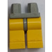 LEGO Hellgrau Minifigure Hüften mit Gelb Beine (73200 / 88584)
