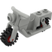 LEGO Light Gray Motorcycle Old Style with Red Wheels