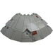 LEGO Light Gray Panel 14 x 14 x 2.7 Quarter Saucer Top with Millennium Falcon Top (30116 / 84222)