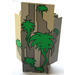 LEGO Light Gray Panel 3 x 3 x 6 Corner Wall with Vines with Bottom Indentations (2345 / 81630)