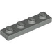 LEGO Hellgrau Platte 1 x 4 (3710)