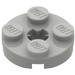 LEGO Hellgrau Platte 2 x 2 Runden mit Achse Loch (mit &#039;X&#039;-Achsloch) (4032)