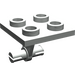 LEGO Light Gray Plate 2 x 2 Thin with Dual Wheels Holder with Reinforcement (65361)