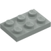 LEGO Světle šedá Deska 2 x 3 (3021)