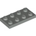 LEGO Lichtgrijs Plaat 2 x 4 (3020)