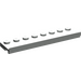 LEGO Light Gray Plate 2 x 8 with Door Rail (30586)
