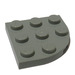 LEGO Light Gray Plate 3 x 3 Round Corner (30357)