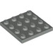 LEGO Hellgrau Platte 4 x 4 (3031)