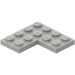 LEGO Hellgrau Platte 4 x 4 Ecke (2639)