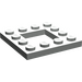 LEGO Hellgrau Platte 4 x 4 mit 2 x 2 Open Center (64799)