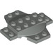 LEGO Hellgrau Platte 6 x 6 x 0.667 Kreuz mit Dome (30303)