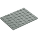 LEGO Light Gray Plate 6 x 8 (3036)